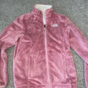 Adult small light pink north face jacket